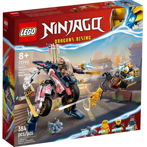 LEGO Ninjago - Sora’s Transforming Mech Bike Racer - 71792 - Фигурки<<<Геймърска периферия<<<ValiAPI