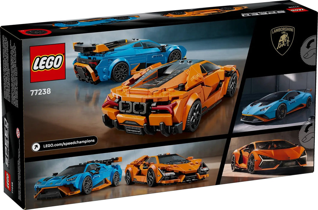 LEGO SPEED CHAMPIONS 77238 Lamborghini Revuelto & Huracán STO