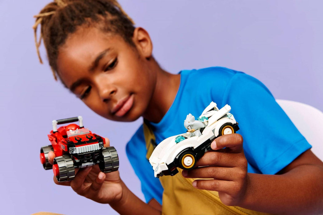 LEGO SONIC THE HEDGEHOG 77118 Silver's Car vs Knuckles' Monster Truck