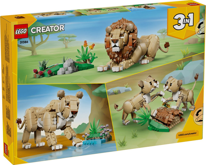 LEGO CREATOR 3 IN 1 31386 Wild Animals: Majestic Lion