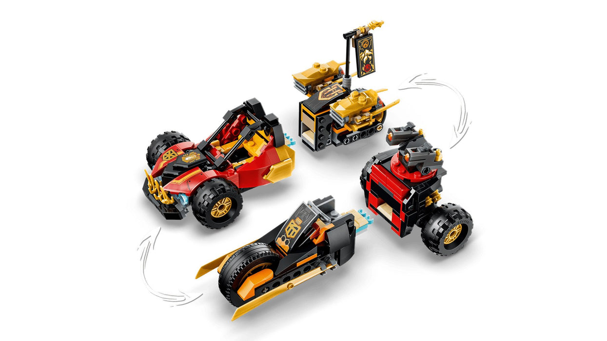 LEGO NINJAGO 71864 Kai and Cole's Combiner Vehicles