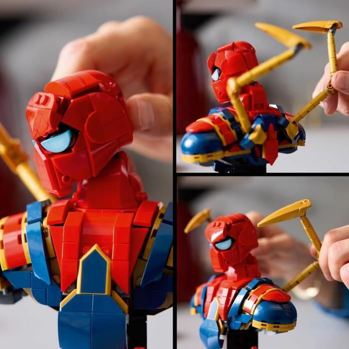 Construction set Lego 76326 Iron Spider-Man Bust 379 Pieces