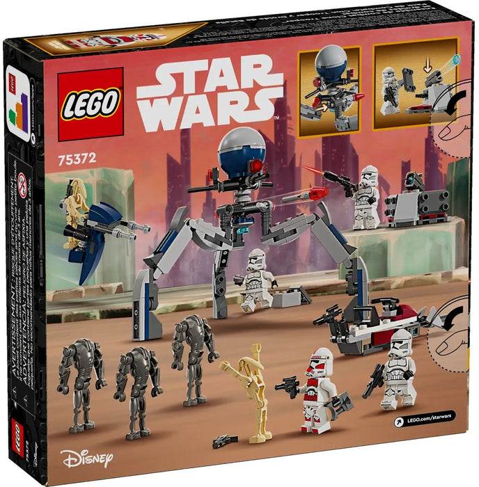 LEGO STAR WARS 75372 CLONE TROOPER & BATTLE DROID BATTLE PACK