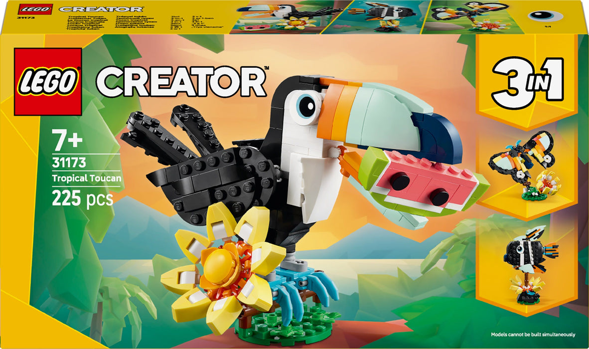 Construction set Lego 31173 Wild Animals : Tropical Toucan 225 Pieces