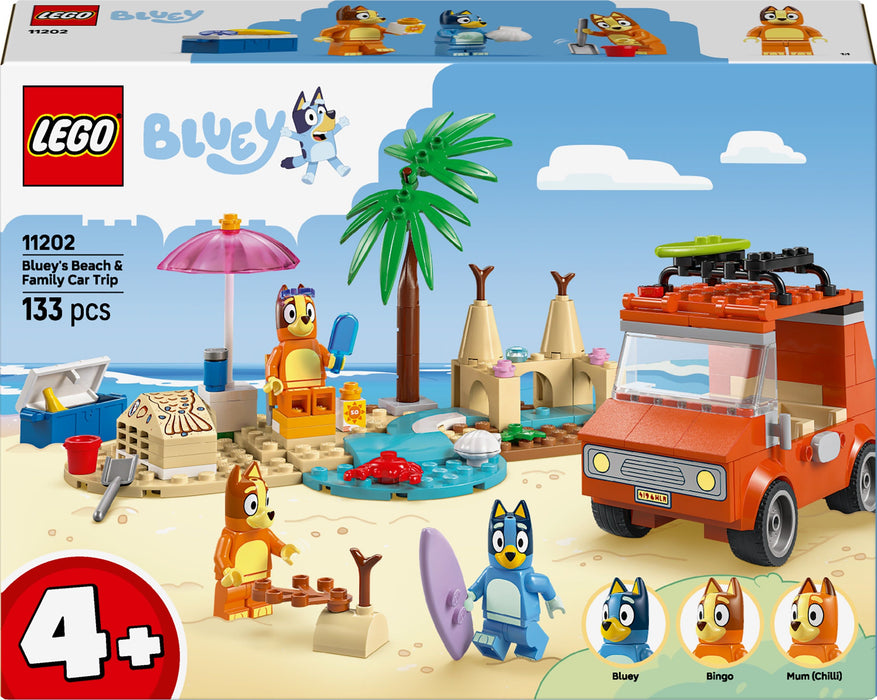 Construction set Lego 11202 Bluey's Beach & Family Car Trip 133 Pieces