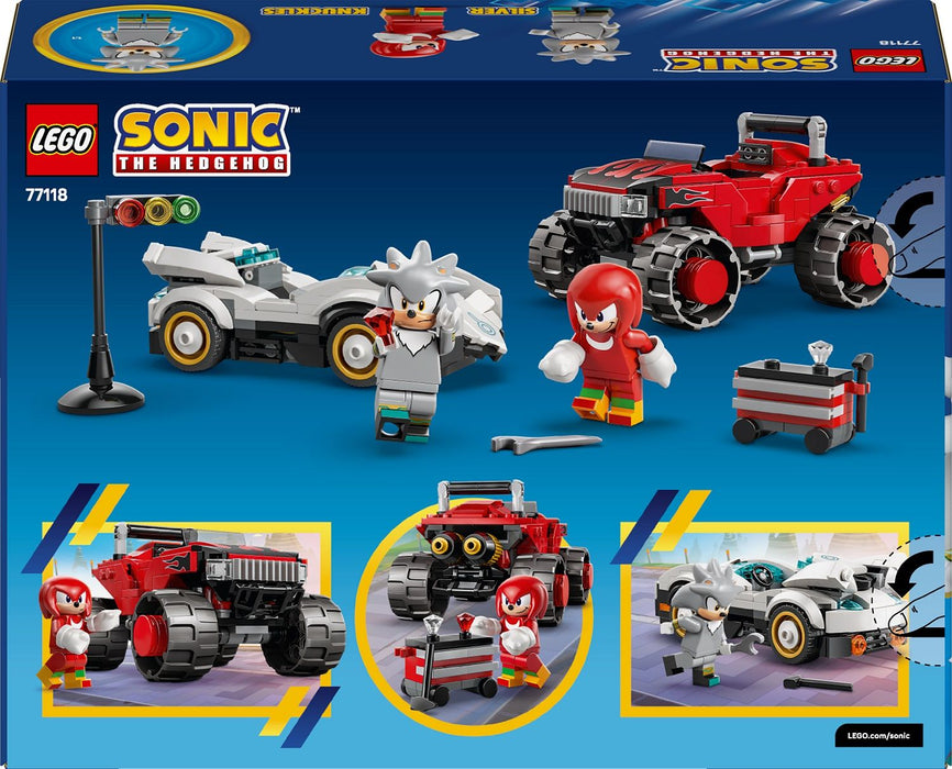 LEGO SONIC THE HEDGEHOG 77118 Silver's Car vs Knuckles' Monster Truck