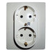 LEGRAND NILOE DOUBLE CREAM CONTACT - Ключове и контакти<<<Електроматериали<<<Praktiker&&&Ключове и