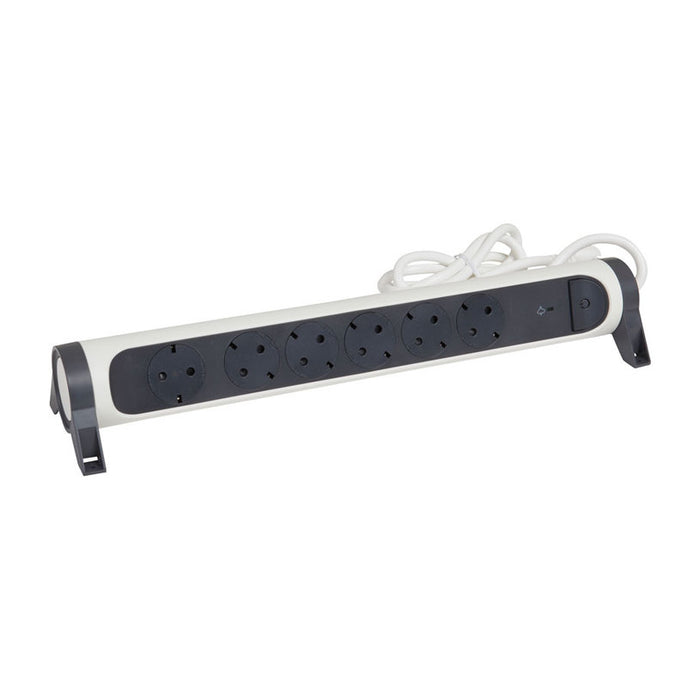 LEGRAND 6 SOCKET PROTECTION DISCONNECTOR / 1.5M ROTATING 694509