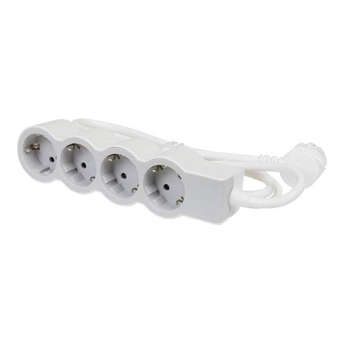 POWER SUPPLY WHITE/LIGHT GRAY LEGRAND 4 SOCKETS / 3 M. 694561