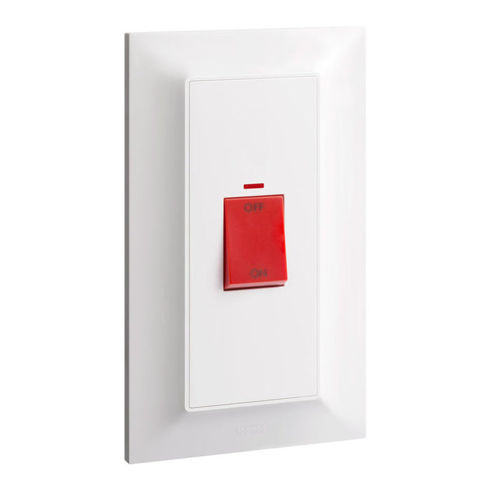 BOILER SWITCH LONG 45A WHITE LEGRAND