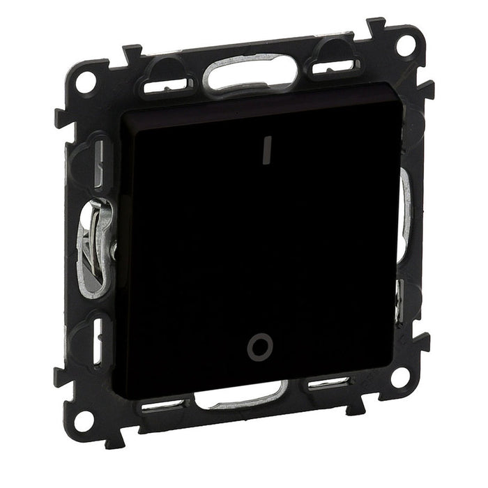 DOUBLE-POLE SWITCH 16A BLACK LEGRAND VALENA LIFE