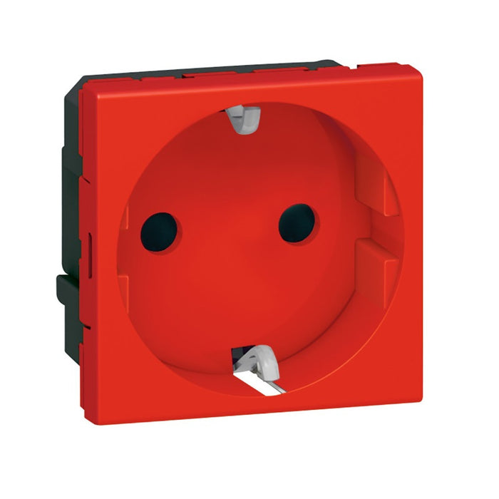 BUILT-IN CONTACT SHUCO TYPE WITH AUTOMATIC TERMINALS 2P+T LGR 278218L LEGRAND - RED
