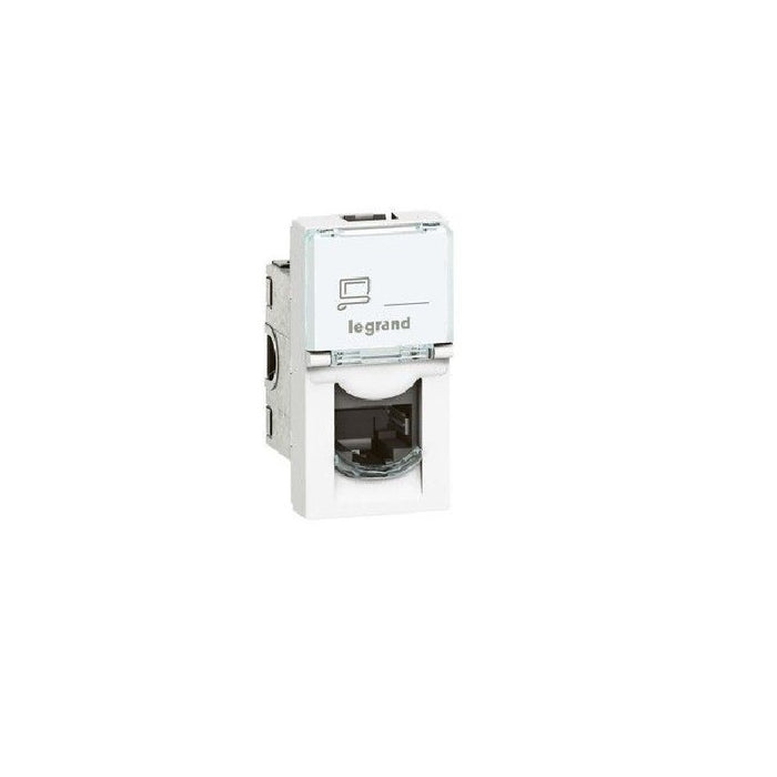 RJ-45 Cat 5e UTP 1 MOD. MOSAIC LEGRAND - WHITE