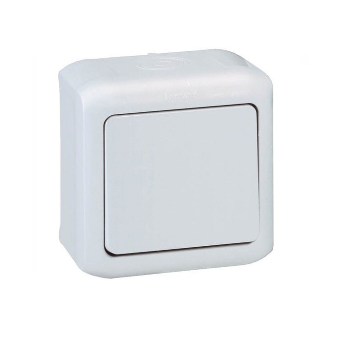 SINGLE POLE SWITCH 10A FOR FORIX LEGRAND OUTDOOR MOUNTING - GRAY