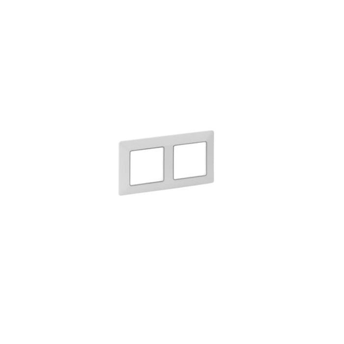 DOUBLE FRAME VALENA LIFE LEGRAND - WHITE-CHROME