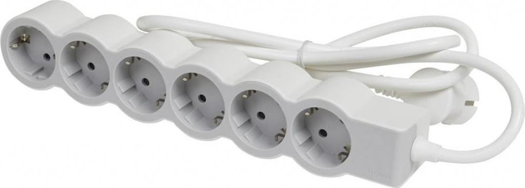 Legrand 694572 6x2P+E power strip with 5m cable Standart white