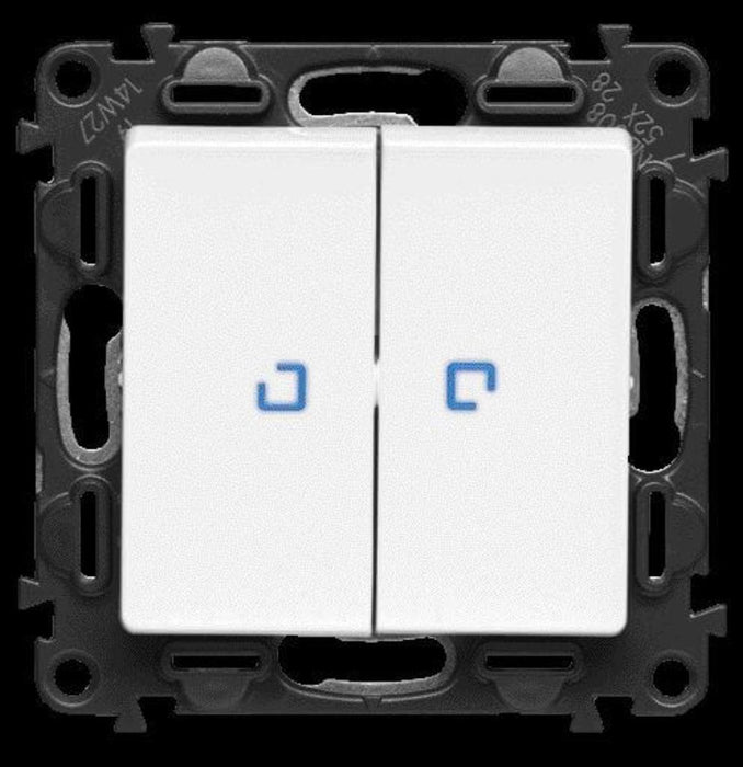 VALENA LIFE LEGRAND LIGHTED DEVIATOR KEY - WHITE