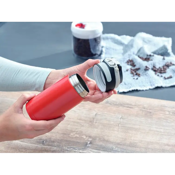 Leifheit 03245 travel mug 350 ml Black Red Stainless steel - Flasks & thermal mugsAGD-TKT<<<Home Appliance