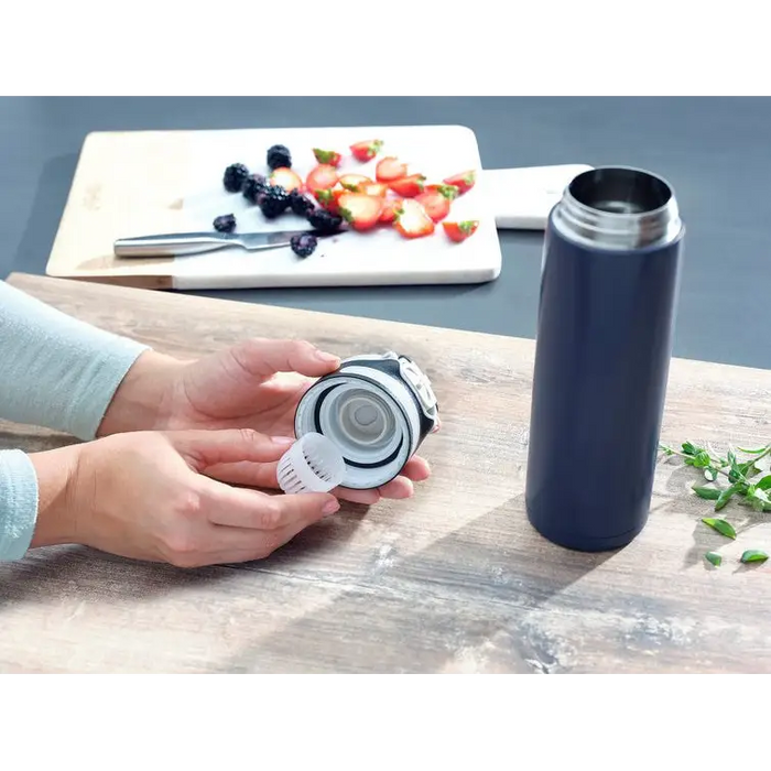 Leifheit 03275 travel mug 600 ml Black Blue Stainless steel - Flasks & thermal mugsAGD-TKT<<<Home Appliance