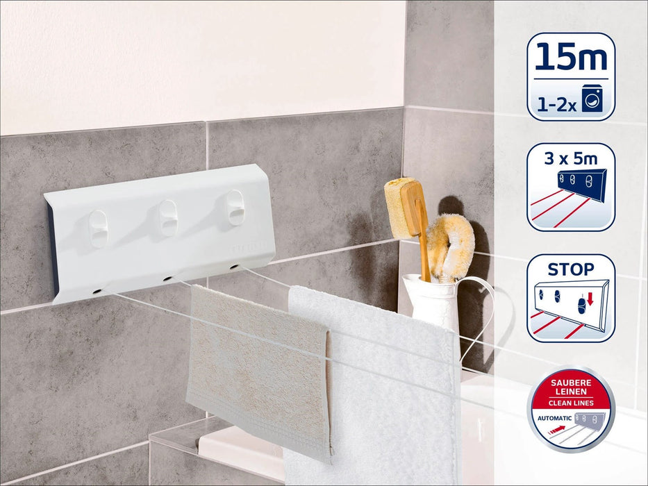 Rollfix Triple 150 Longline wall-mounted dryer