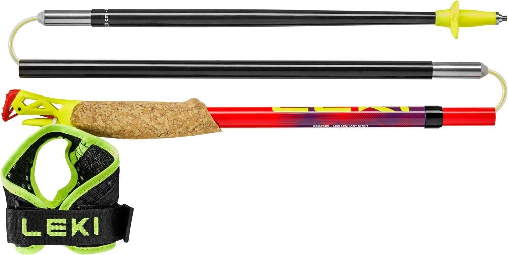LEKI TRL Ultratrail FX One trekking poles, 115 cm, red