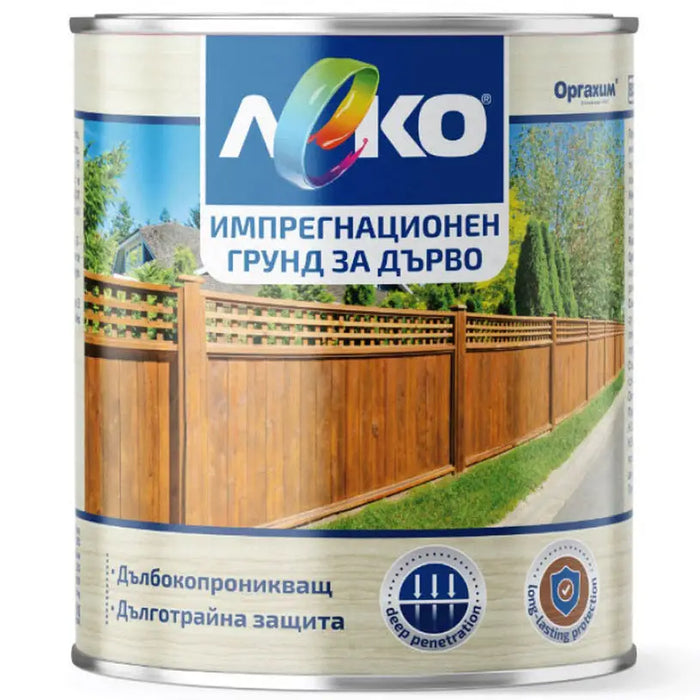 LEKO IMPREGNATION PRIMER FOR WOOD - Грундове<<<Грундове и разредители<<<Бои и лакове<<<Praktiker&&&Грундове за дърво и