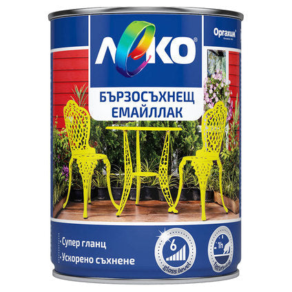 LEKO SUPER GLOSS ENAMEL - Алкидни и водоразтворими<<<Бои за метал и дърво<<<Бои и лакове<<<Praktiker&&&Алкидни