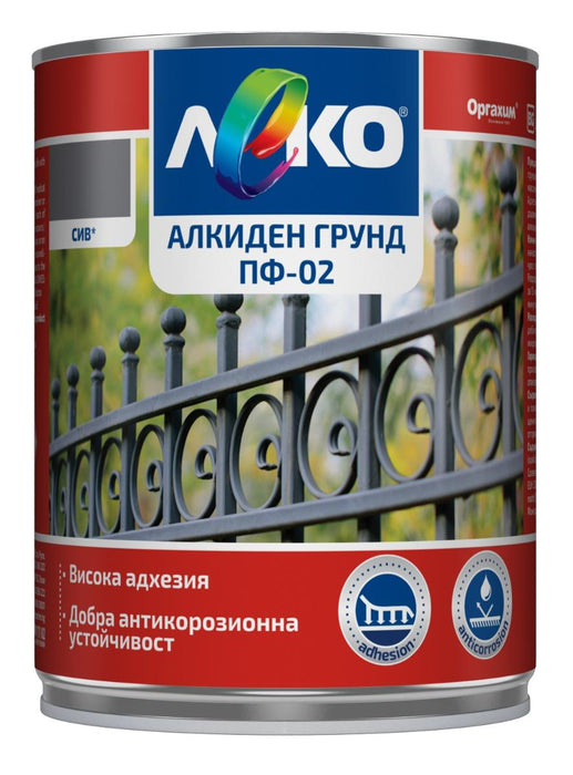 LIGHT PRIMER ALKYDEN PF 02 GRAY 5 kg.