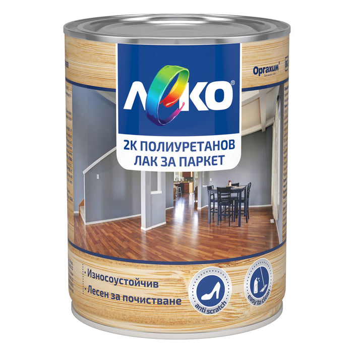 POLYURETHANE 2K LACQUER FOR PARQUET 650 ML LEKO