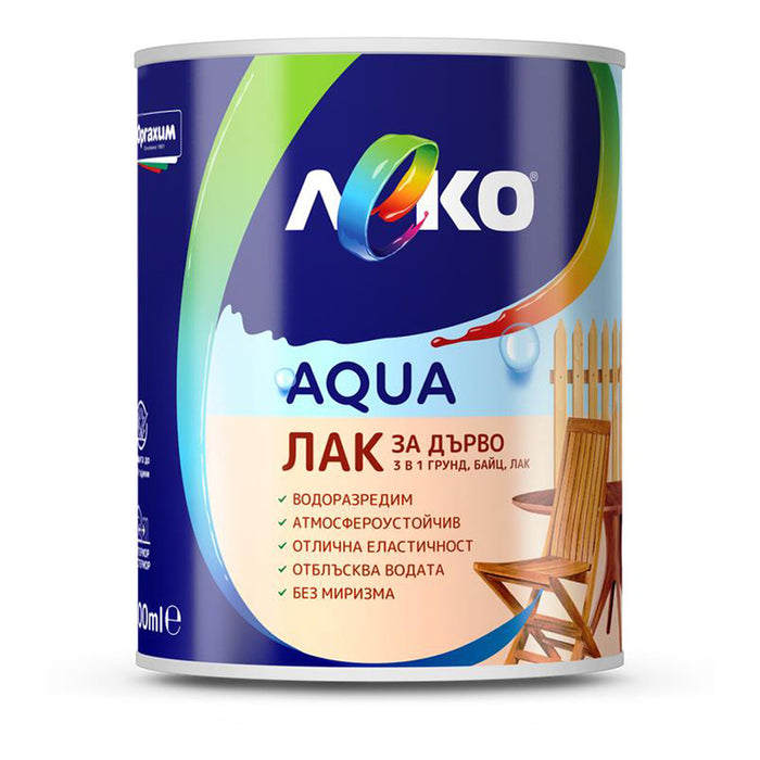 AQUA WOOD POLISH 3 IN 1 600 ML MAHOGANY LEKO