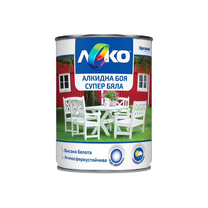 ALKYD PAINT SUPER WHITE LEKO