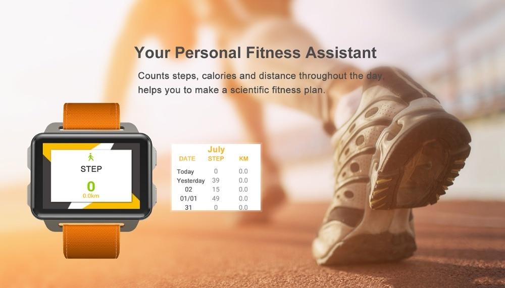 LEMFO LEM4 PRO Smart watch MTK6580 SIM card Android 5.1 1GB + 16GB 1200mAh battery Wifi 3G video call - Smart watches