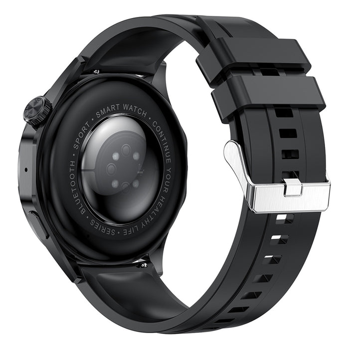 Smart watch LEMFO HK4 AMOLED BLACK 46 MM, HEART MONITOR, SPO2