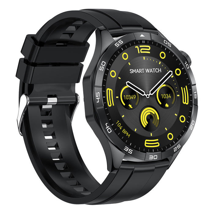 Smart watch LEMFO HK4 AMOLED BLACK 46 MM, HEART MONITOR, SPO2