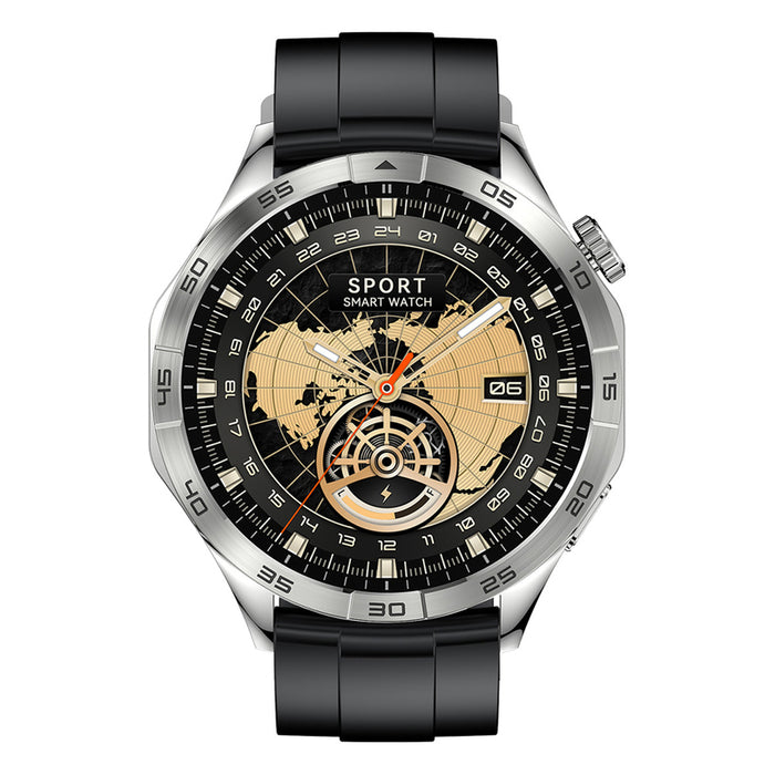 Smart watch LEMFO HK4 AMOLED SILVER 46 MM, HEART MONITOR, SPO2