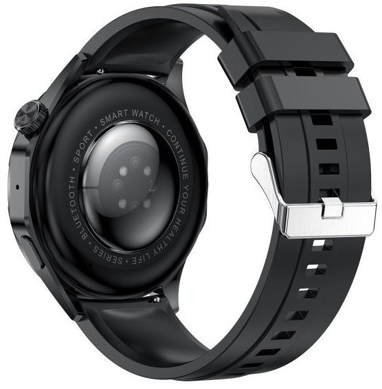 Smart watch LEMFO HK4 AMOLED BLACK 46 MM, HEART MONITOR, SPO2