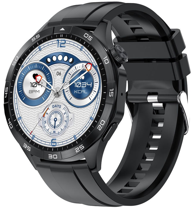 Smart watch LEMFO HK4 AMOLED BLACK 46 MM, HEART MONITOR, SPO2