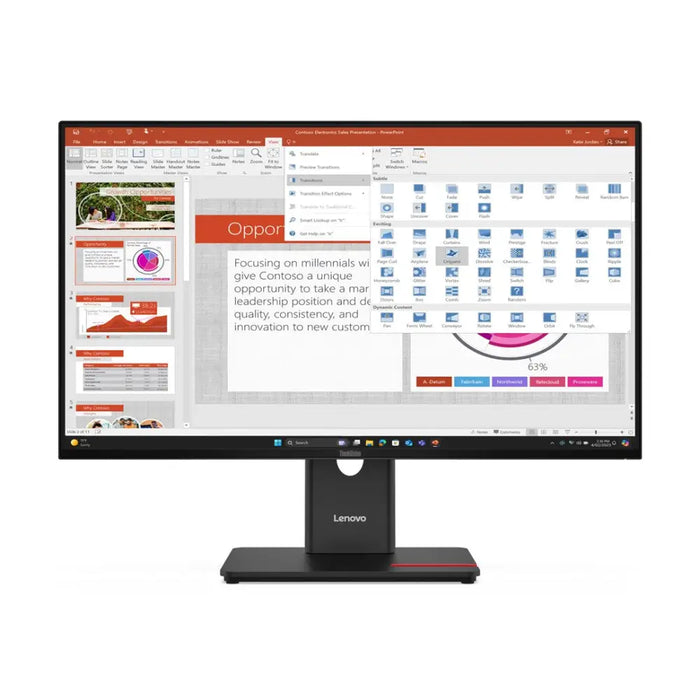 Lenovo ThinkVision T27-40 LED display 68.6 cm (27’’) 1920 x 1080 pixels Full HD Black - LCD