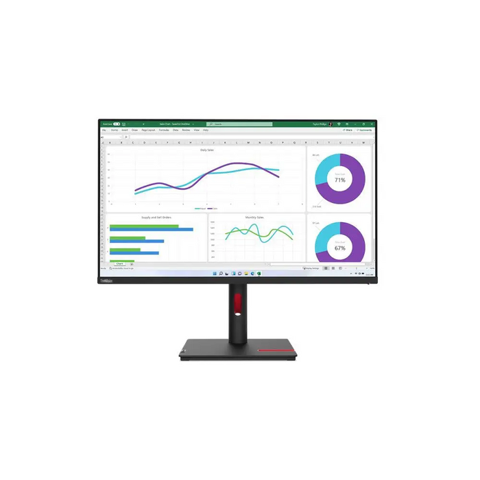 Lenovo ThinkVision T32p-30 31.5’’IPS 16:9 3840x2160 16:9 1000:1 4 ms 350 nits USB Type C USB Hub Tilt Swivel Pivot