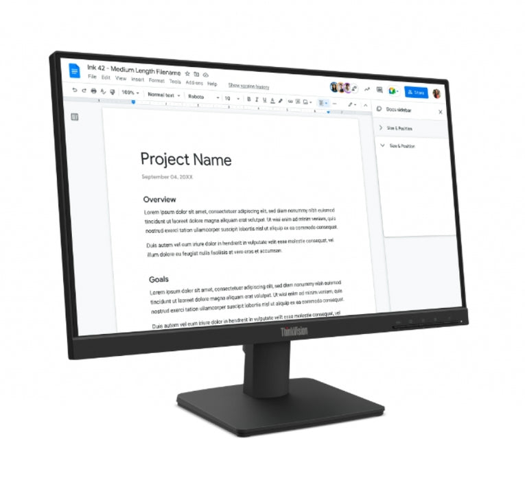 Monitor Lenovo ThinkVision S22-4e 21.5" IPS, WLED, 1920x1080, 16:9, 4ms, 100Hz, 250 cd/m2, 1300:1, H