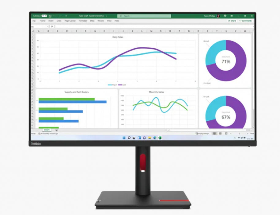 Monitor Lenovo ThinkVision T32h-30 31.5" IPS, WLED, 16:9, 2560x1440, 4ms, 1000:1, 60Hz, 350 cd/m2, U