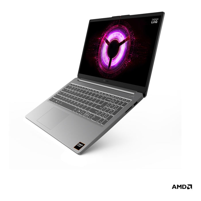 Gaming laptop LENOVO LOQ 15ARP10E 83S0004XBM. 15.6 ", AMD RYZEN 7 7735HS, RAM 16 GB, SSD 512 GB, NVIDIA GEFORCE RTX3050, 6 GB GDDR6, WINDOWS 11, LUNA GRAY