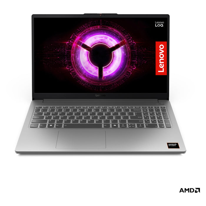 Gaming laptop LENOVO LOQ 15ARP10E 83S0004XBM. 15.6 ", AMD RYZEN 7 7735HS, RAM 16 GB, SSD 512 GB, NVIDIA GEFORCE RTX3050, 6 GB GDDR6, WINDOWS 11, LUNA GRAY