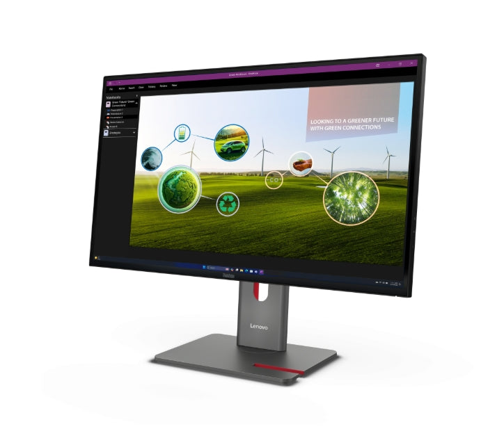 Lenovo ThinkVision P27q-40 27" IPS, WLED, 2560x1440, 16:9, 4ms, 24Hz - 120Hz, 350 cd/m2, 1500:1, HDMI, DP, 3x USB-A , 1x USB-C, 1x USB-B, Tilt, Swivel, Pivot, Height Adjust Stand