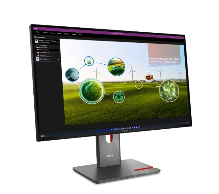Lenovo ThinkVision P27q-40 27" IPS, WLED, 2560x1440, 16:9, 4ms, 24Hz - 120Hz, 350 cd/m2, 1500:1, HDMI, DP, 3x USB-A , 1x USB-C, 1x USB-B, Tilt, Swivel, Pivot, Height Adjust Stand