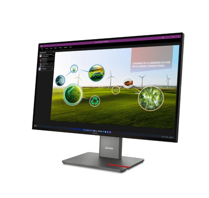 Lenovo ThinkVision P27q-40 27" IPS, WLED, 2560x1440, 16:9, 4ms, 24Hz - 120Hz, 350 cd/m2, 1500:1, HDMI, DP, 3x USB-A , 1x USB-C, 1x USB-B, Tilt, Swivel, Pivot, Height Adjust Stand