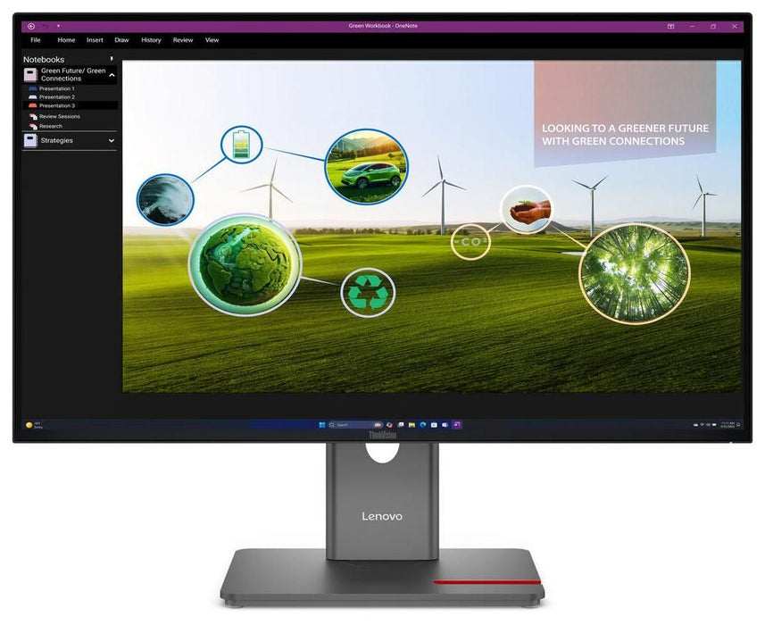 Lenovo ThinkVision P27q-40 27" IPS, WLED, 2560x1440, 16:9, 4ms, 24Hz - 120Hz, 350 cd/m2, 1500:1, HDMI, DP, 3x USB-A , 1x USB-C, 1x USB-B, Tilt, Swivel, Pivot, Height Adjust Stand