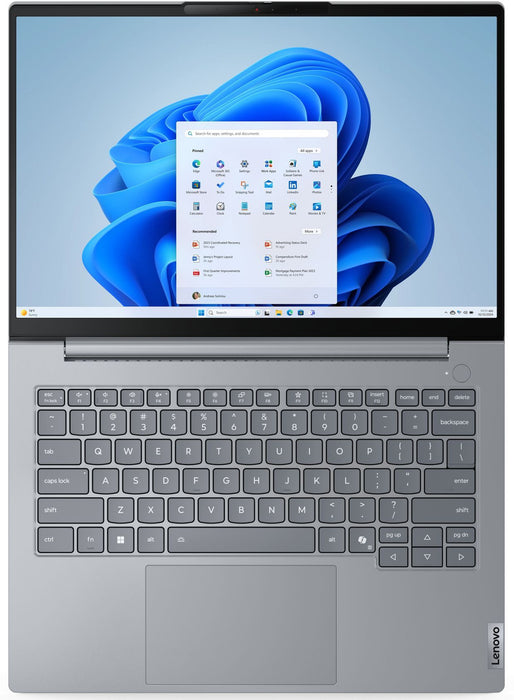 Lenovo ThinkBook 14 G8 Intel Core Ultra 5 225U (up to 4.8GHz, 12MB), 16GB DDR5-5600, 512GB SSD, 14" WUXGA (1920x1200) IPS AG, Integrated Graphics, 1080p&IR Cam, Backlit KB, 3 cell, WLAN, BT, FPR, DOS, 3Y CCI