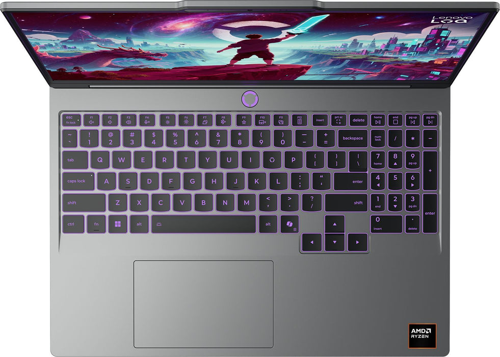 LENOVO LOQ AMD Ryzen 7 250 15.3inch WUXGA AG 165Hz 16GB DDR5 512GB PCIe RTX5050 8GB NoOS Luna Grey 3y