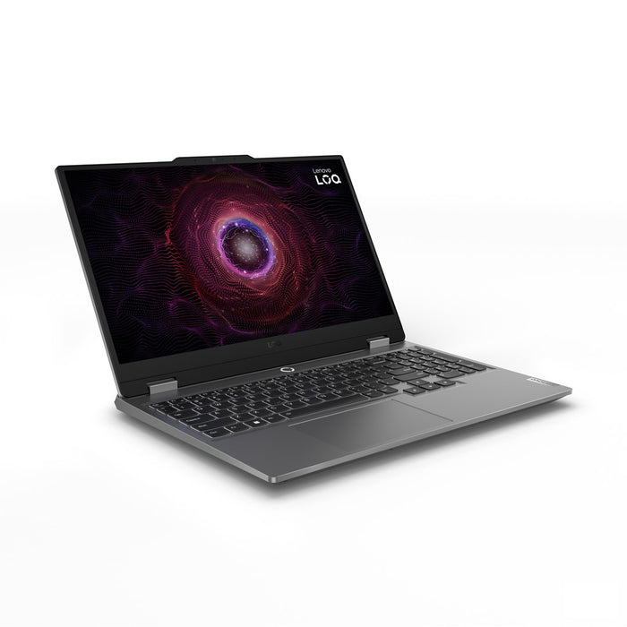Lenovo LOQ 15ARP9 AMD Ryzen™ 5 7235HS Laptop 39.6 cm (15.6") Full HD 16 GB DDR5-SDRAM 512 GB SSD NVIDIA GeForce RTX 4050 Wi-Fi 6 (802.11ax) Windows 11 Home Grey